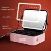 Estuche organizador con espejo y luz LED