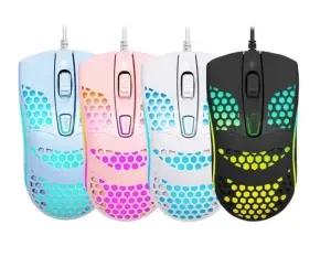 MOUSE ALAMBRICO CON LUZ S2