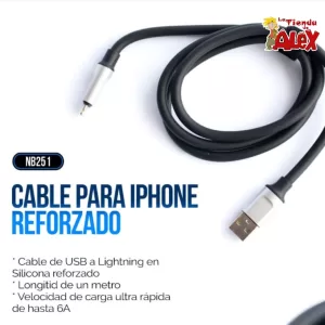 CABLE PARA IPHONE REFORZADO WB251