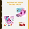 Set Arte 208 piezas Rosado y Azul