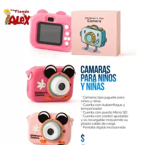 CAMARAS PARA NIÑOS Y NIÑAS