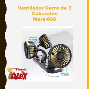 Ventilador Carro de 3 Cabezales Mars-888