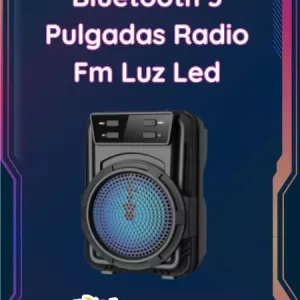 Parlante Bluetooth 3 Pulgadas Radio Fm Luz Led