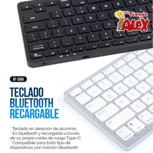 TECLADO BLUETOOTH RECARGABLE