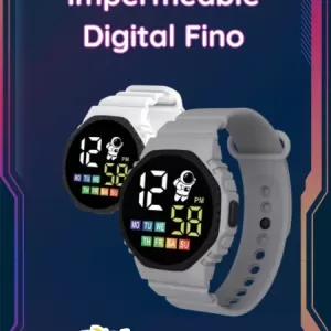 Reloj Para Niños Impermeable Digital Fino