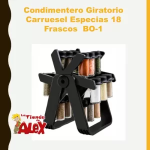 Condimentero Giratorio Carruesel Especias 18 Frascos BO-1