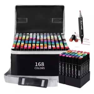 ESTUCHE DE MARCADORES 168PCS