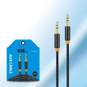 Cable trenzado de nailon Jack de 3,5mm, conector de Metal macho a macho, Cable auxiliar auxiliar para coche, para teléfono, MP3, tableta, PC, Cable de Audio estéreo