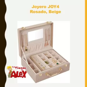 Joyero JOY4 Rosado, Beige