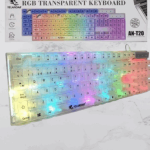 TECLADO RGB TRANSPARENTE T20