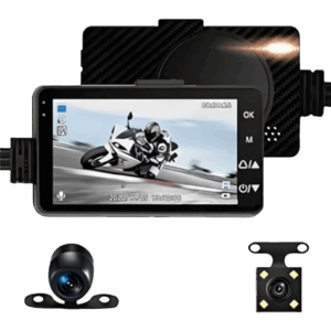 CAMARA DOBLE DVR MOTO RESISTENTE AL AGUA