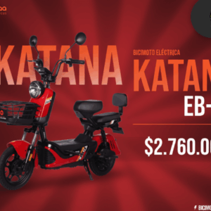 BICIMOTO ELÉCTRICA EB-2B KATANA (350W) 🛵🛡️
