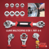 Llave Multicopas Rotatoria 8 en 1
