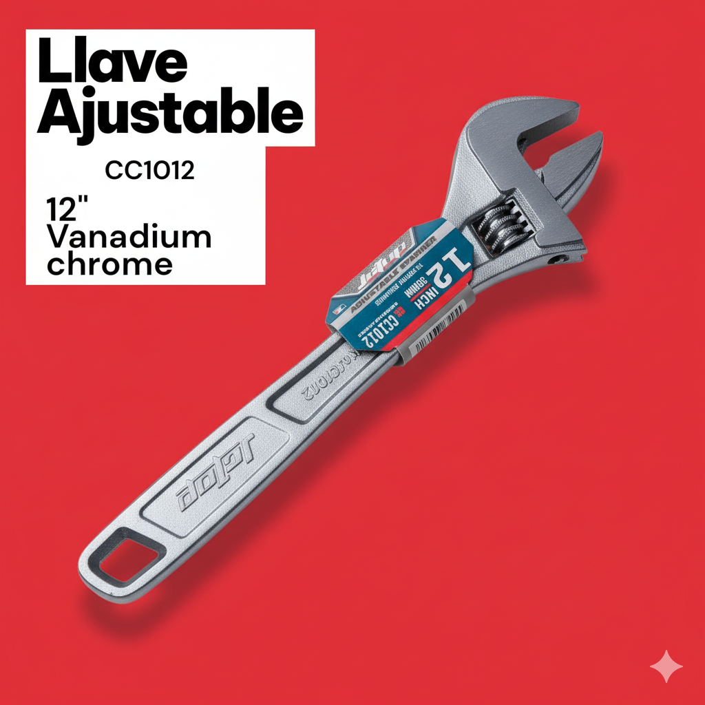Llave Ajustable JgTup Cr-V (12"