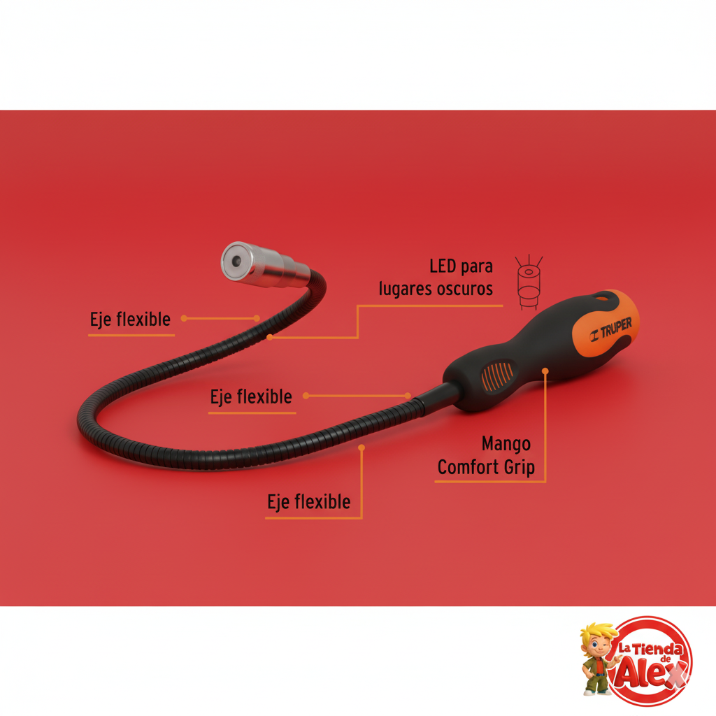 Imán Flexible Truper con LED (Cód. 15326)