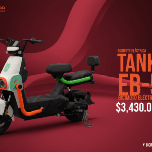 BICIMOTO ELÉCTRICA EB-5 TANK (350W) 🛵💪