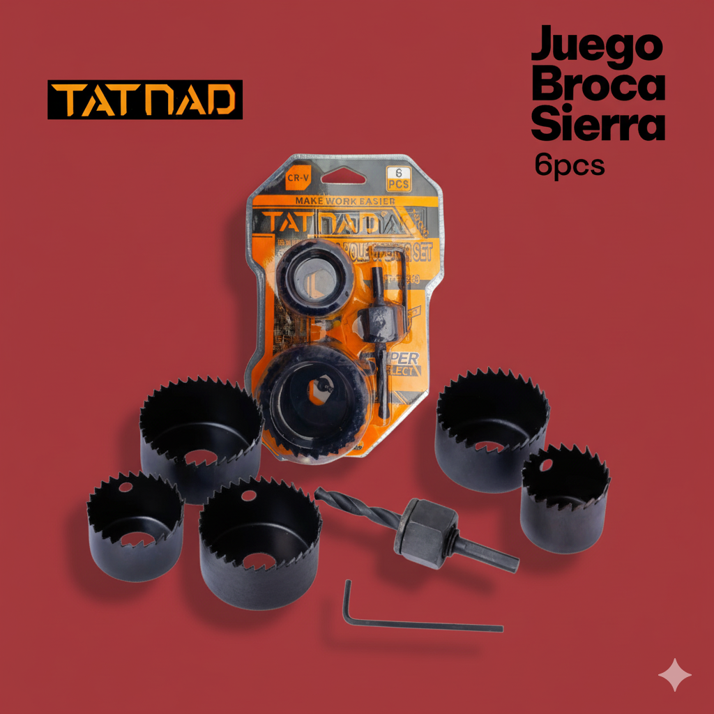 Kit de Brocas Sierra TATNAD (6 Pzs) 🚀