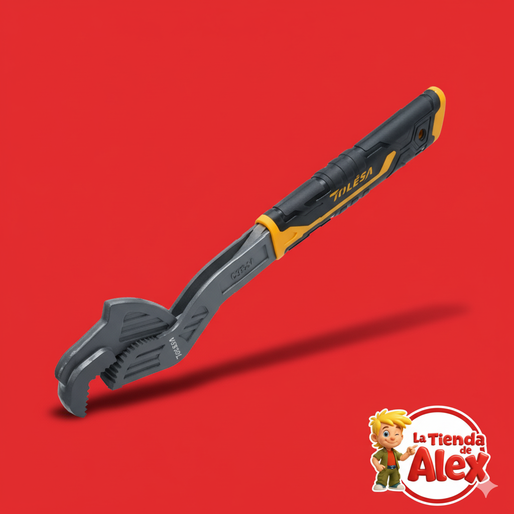 Llave Pico de Loro / de Tubo TOLÉSA (10") 🔩💡