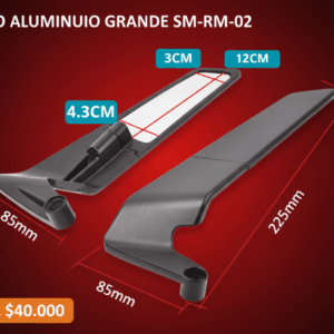 🏍️ Espejo Aluminio Grande SM-RM-02