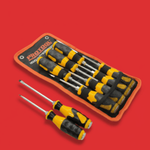 Set de 6 Destornilladores Protool Power (Cr-V/Punta Magnética)