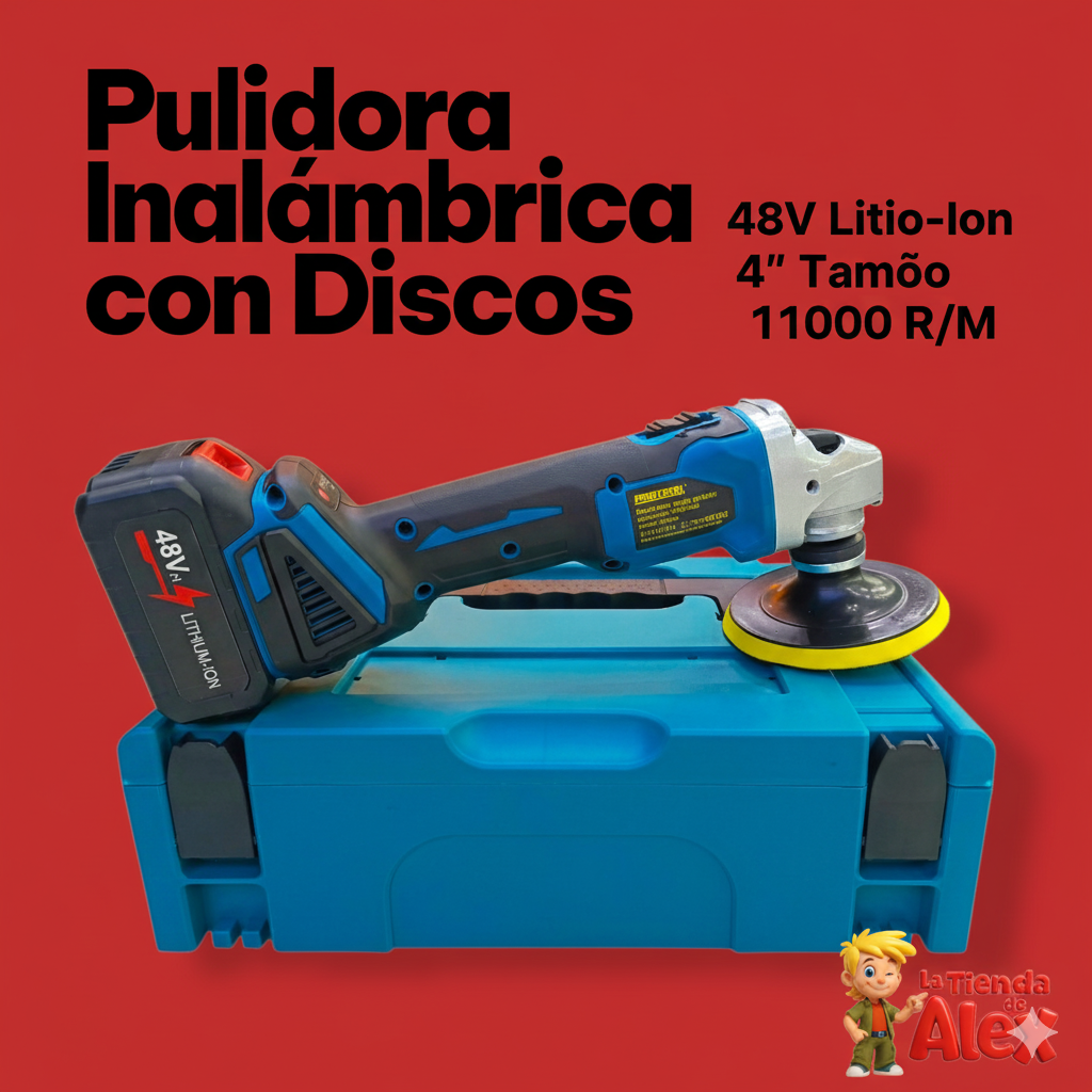 Pulidora Inalámbrica con Discos D0034 PROTOOL
