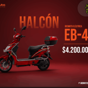 BICIMOTO ELÉCTRICA EB-4 HALCÓN (350W) 🛵🔥