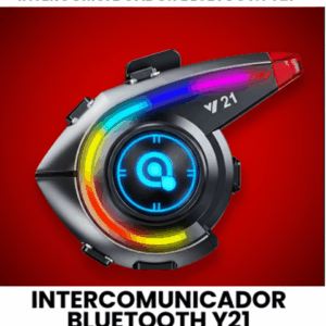 🎧 Intercomunicador Bluetooth Y21 - ¡Luz y Sonido PRO!